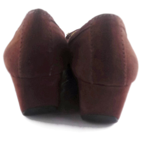 UNISA Buckle Detail Textile Wedge Heel Size 7.5 - Picture 6 of 7